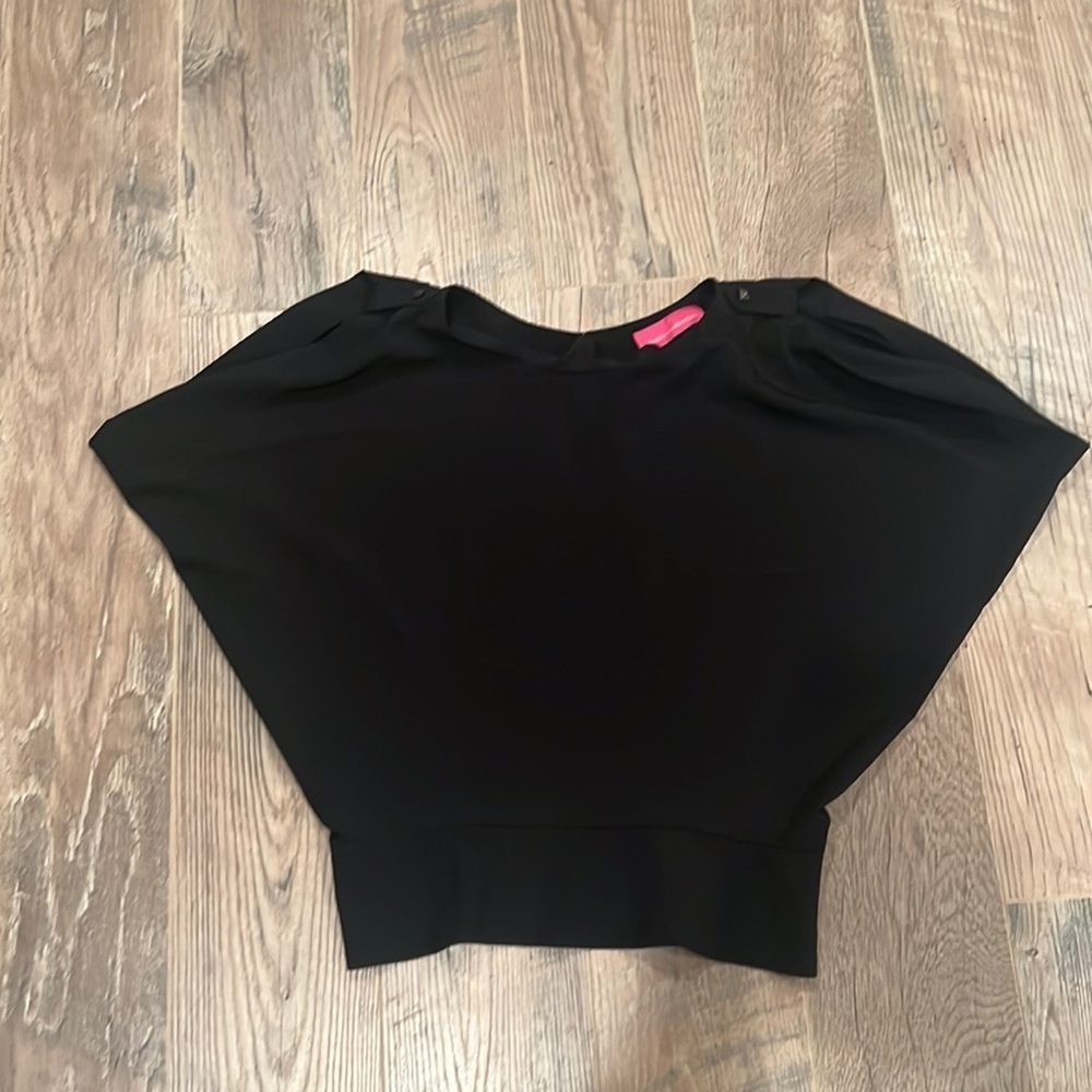 Pookie & Sebastian Woman’s Black Blouse Size Medium